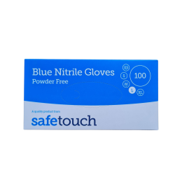 blue nitrile gloves